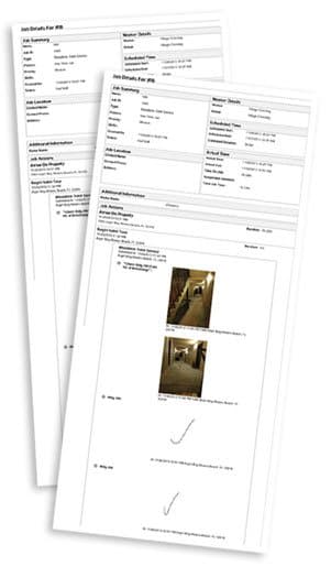 Sample Junk Shot Valet Trash GPS-verified reporting documents