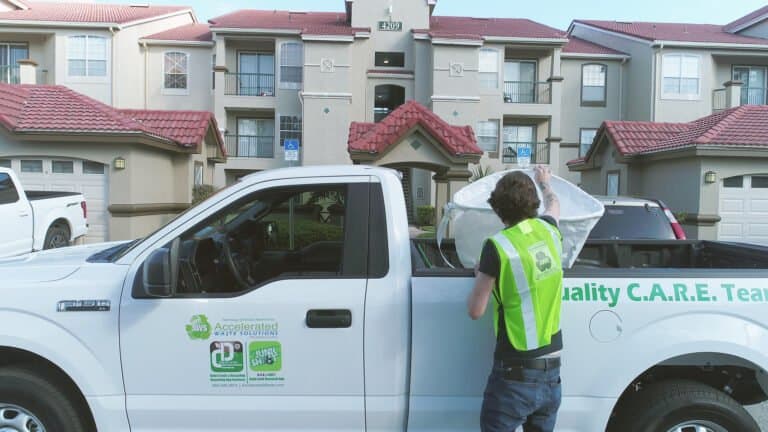 Apartment community serviced by Junk Shot Valet Trash