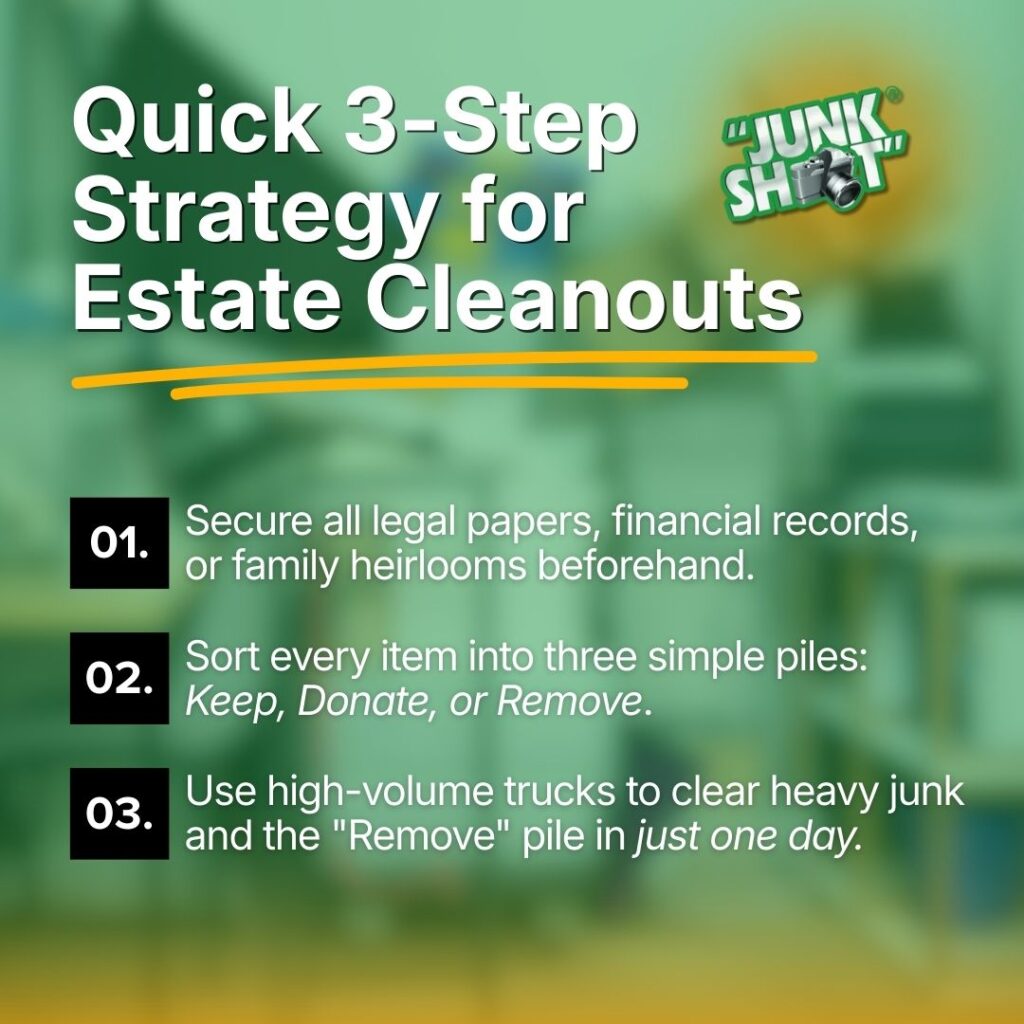 simple junk shot strategy for estate cleanouts