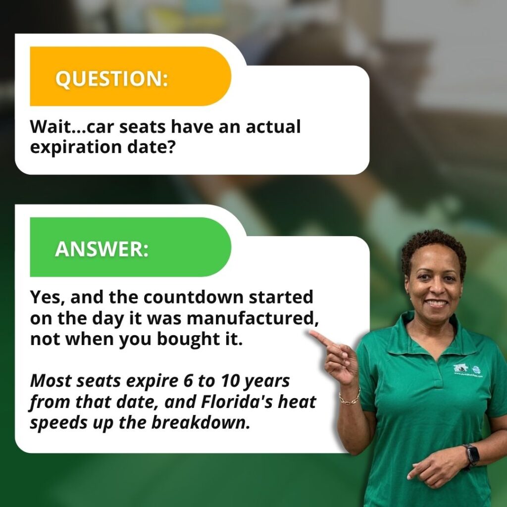 what to do with old car seats that are expired