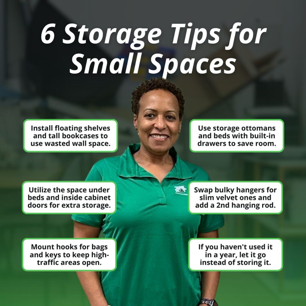 storage tips for small spaces