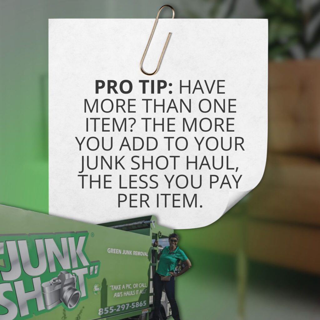 couch removal junk shot pro tip