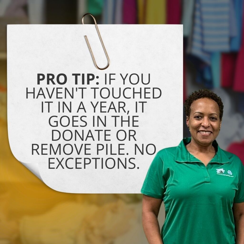 pro tip[ to organize a closet